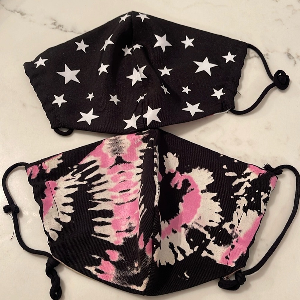 Face MASK bundle (2)- tye dye and stars